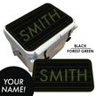 Custom: Cooler Pad Top - Teak Pattern with Name