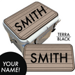 Custom: Cooler Pad Top - Teak Pattern with Name